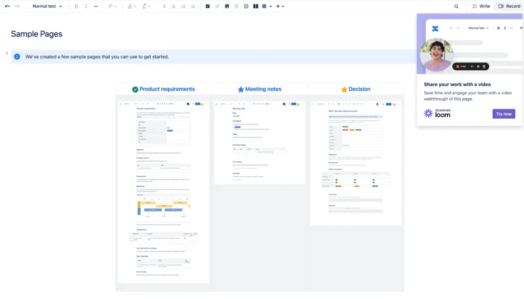 Add Loom video to Confluence