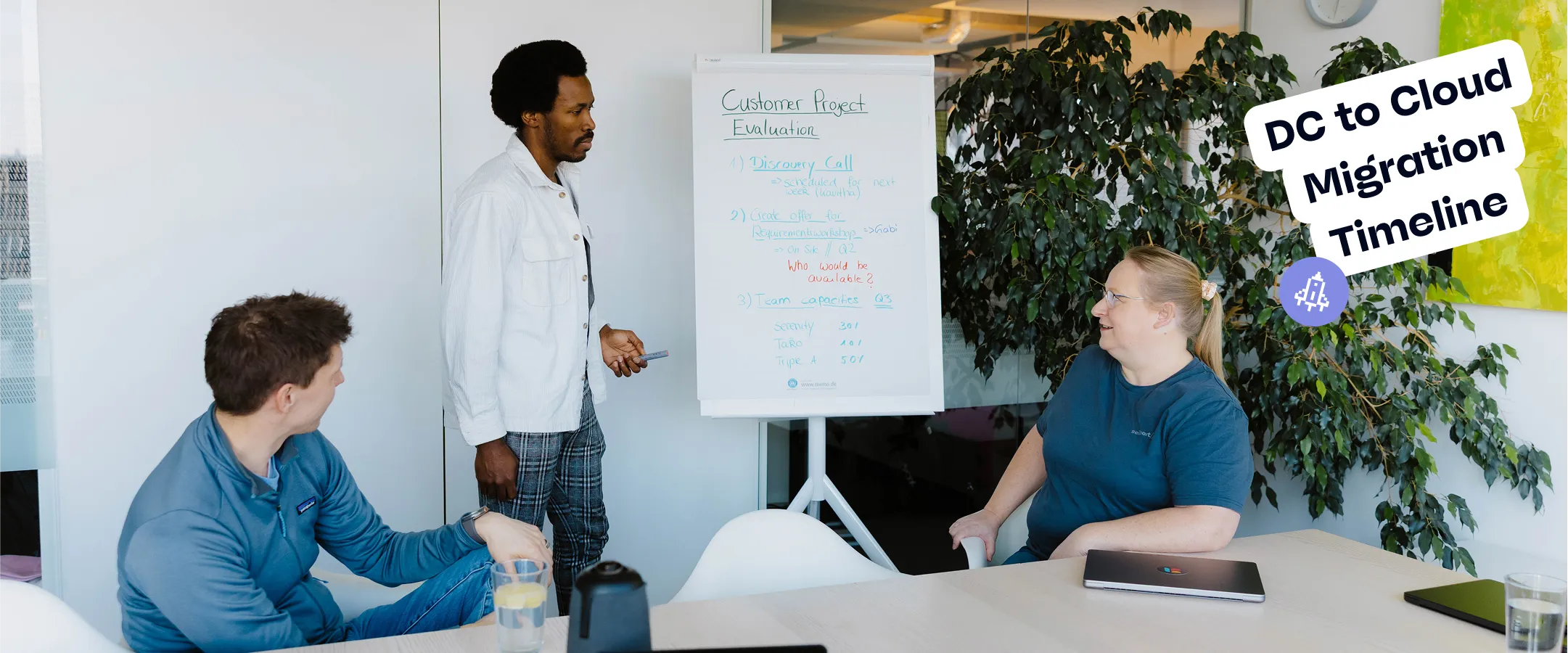 IT team planning an Atlassian cloud migration timeline