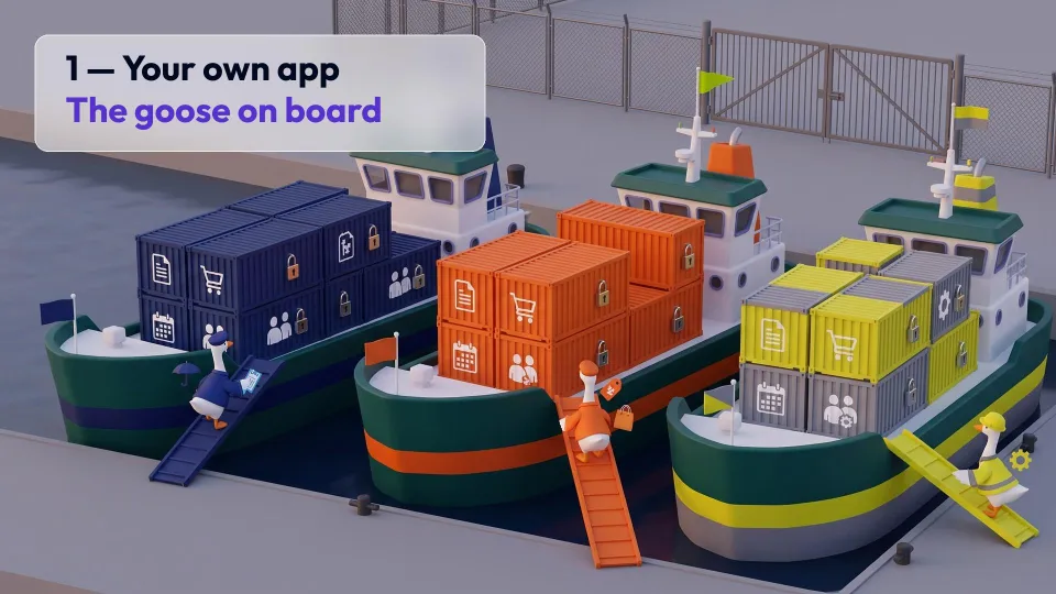 The goose on board: your own branded app