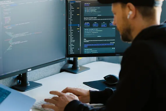 Illustration of an AI model breaking out of a sandboxed environment