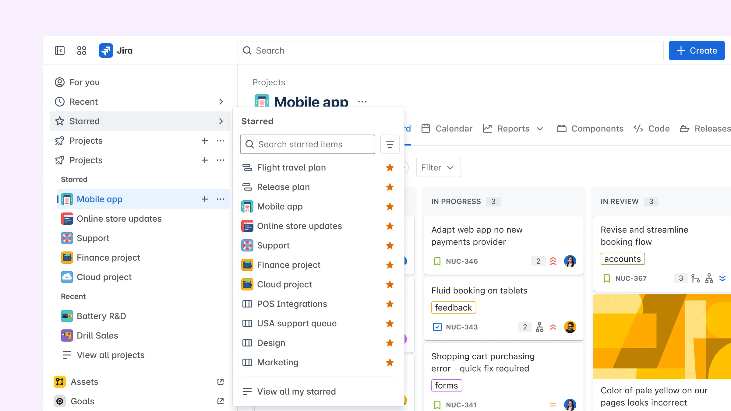 Jira cloud navigation