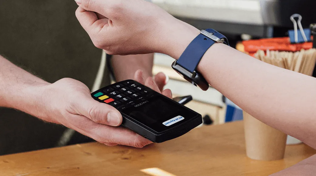 mobile watch payment with a card reader