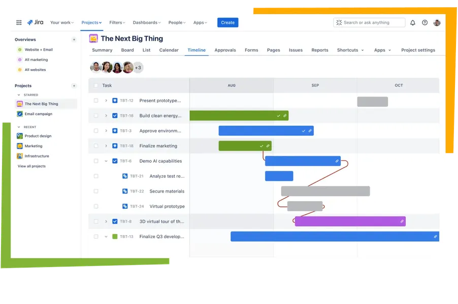 screenshot of Jira for PM