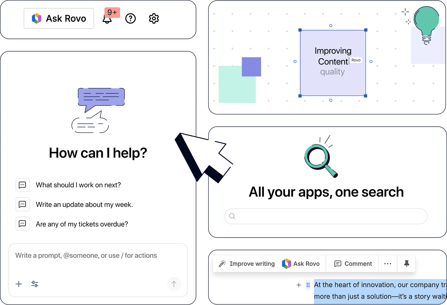 Atlassian Rovo HIPAA compliance covers Rovo Chat, Rovo Search, and in-app AI experiences like inline writing suggestions