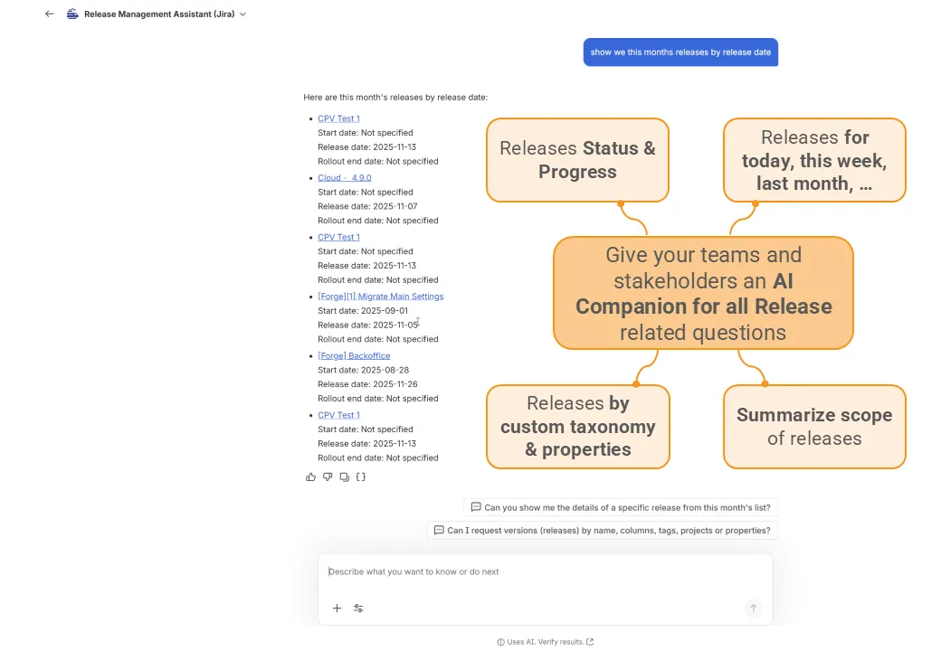 Rovo release management agent