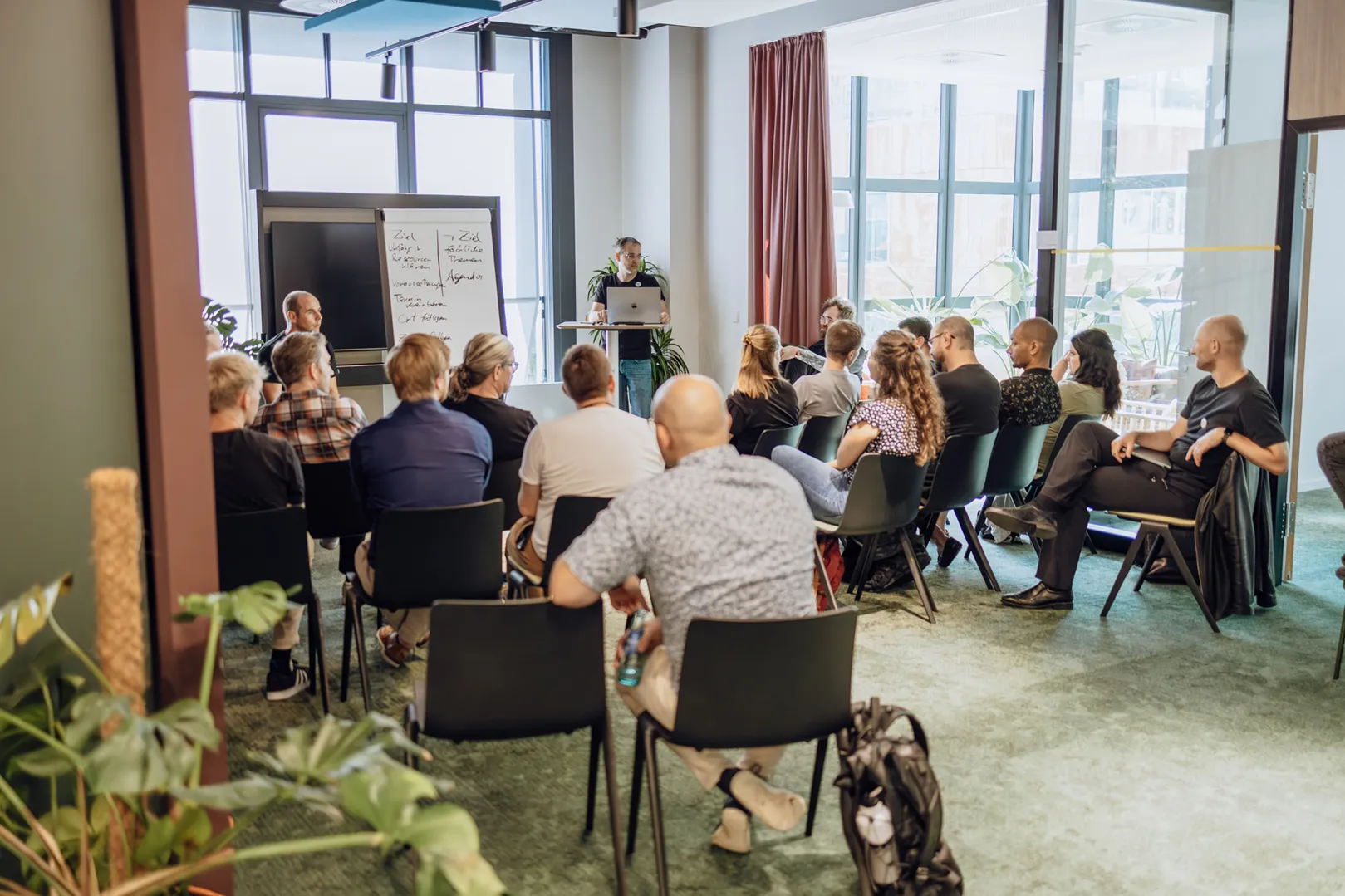 Seibert Academy training conducted in a room with 20 people