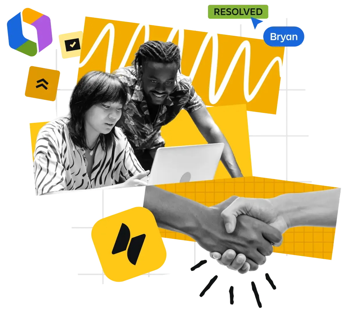 service collection collage