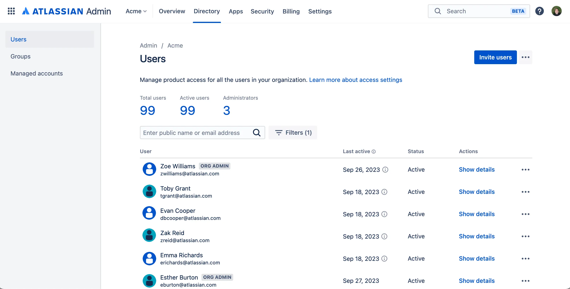 user management in the Atlassian Cloud